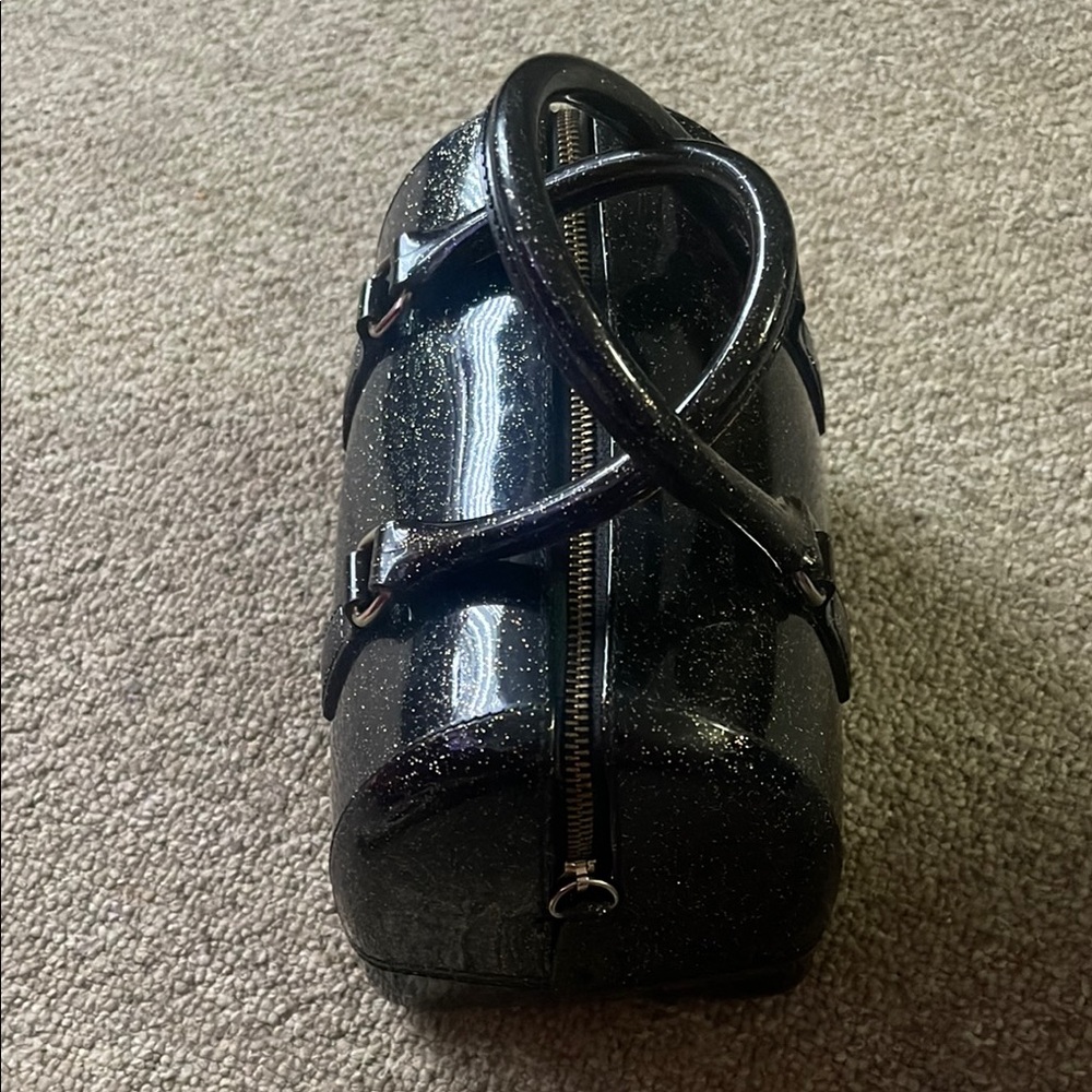 FURLA Black Glitter Handbag